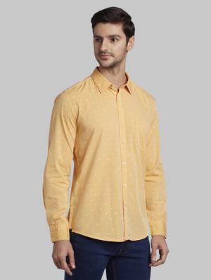 yellow printed casual shirt - 17670092 - Standard Image - 2