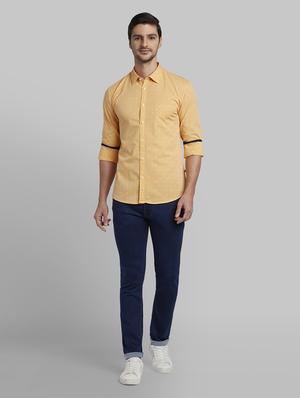 yellow printed casual shirt - 17670092 - Standard Image - 4