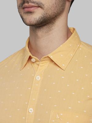 yellow printed casual shirt - 17670092 - Standard Image - 5