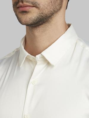 white solid casual shirt - 17670100 - Standard Image - 5