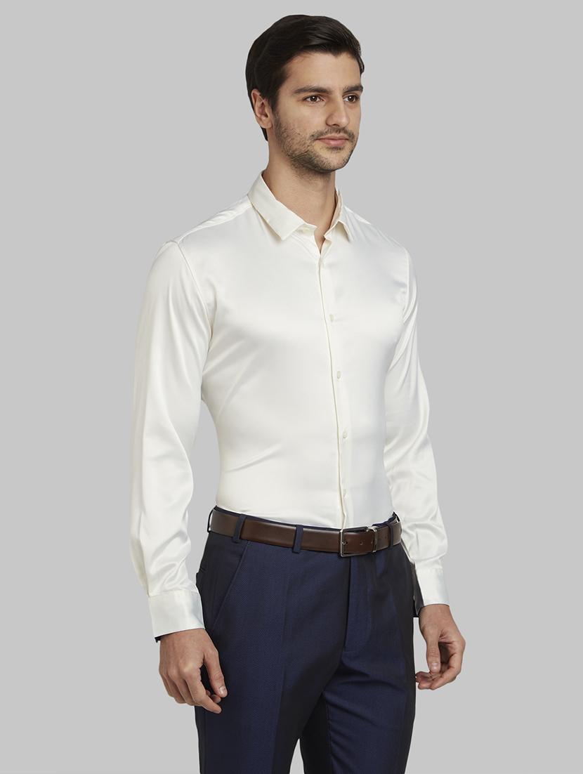 white solid casual shirt - 17670100 - Zoom Image - 2