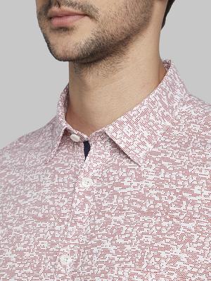 white printed casual shirt - 17670101 - Standard Image - 5