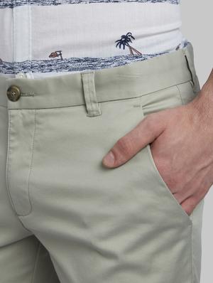 green solid flat front casual trouser - 17670107 - Standard Image - 5