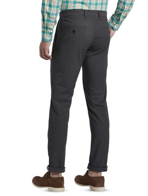 grey textured flat front casual trouser - 17670115 - Standard Image - 3