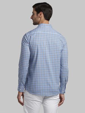 blue checkered casual shirt - 17670128 - Standard Image - 3