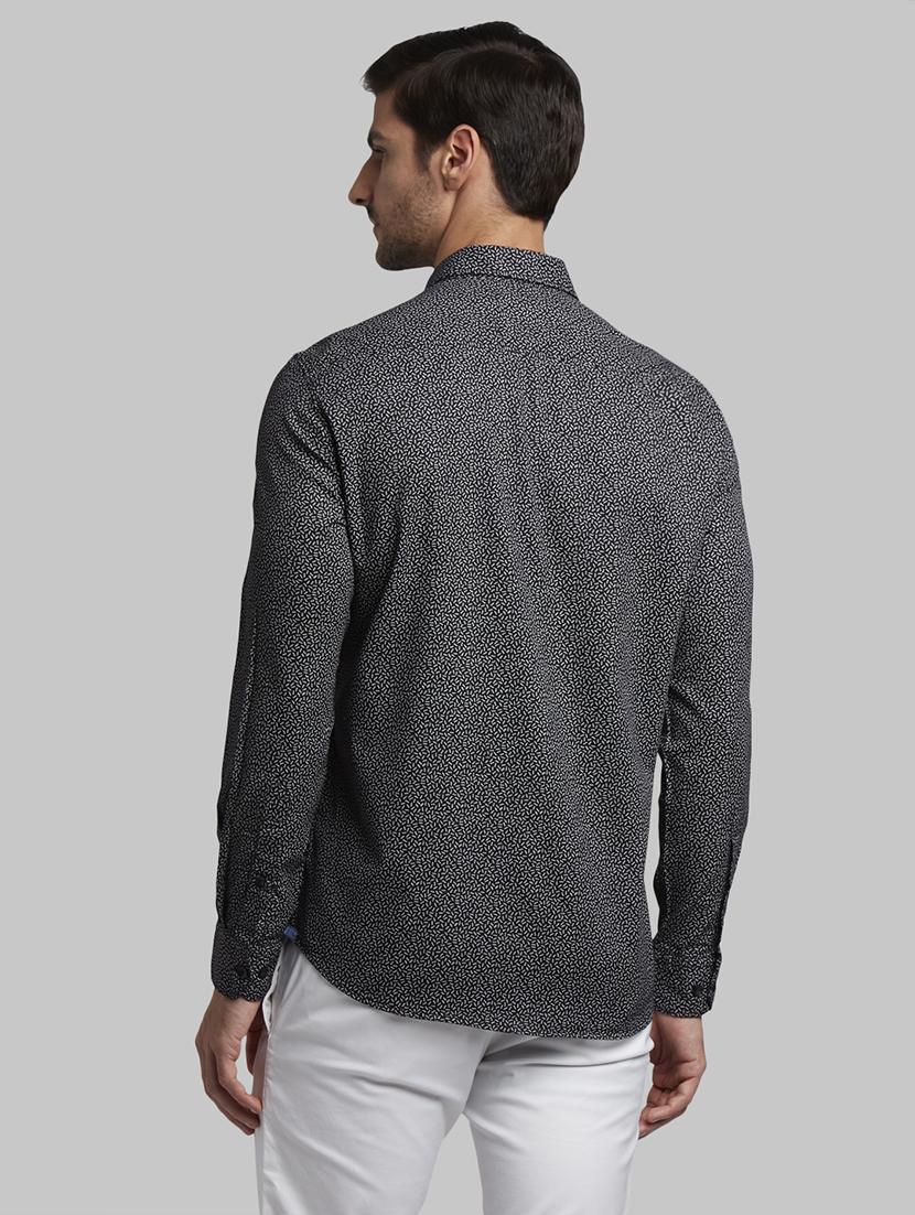 black printed casual shirt - 17670134 - Zoom Image - 3