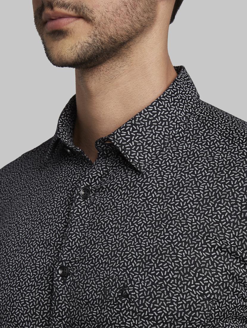 black printed casual shirt - 17670134 - Zoom Image - 5