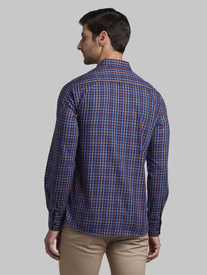 blue checkered casual shirt - 17670139 - Standard Image - 3