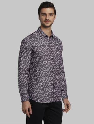 purple printed casual shirt - 17670169 - Standard Image - 2