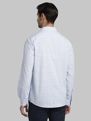 light blue checkered casual shirt - 17670171 - Standard Image - 3