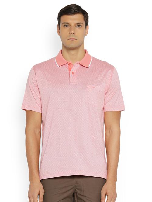 pink printed polo t-shirt - 17670172 - Standard Image - 1