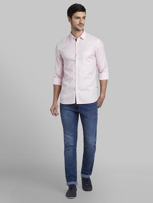 pink self design casual shirt - 17670173 - Standard Image - 5