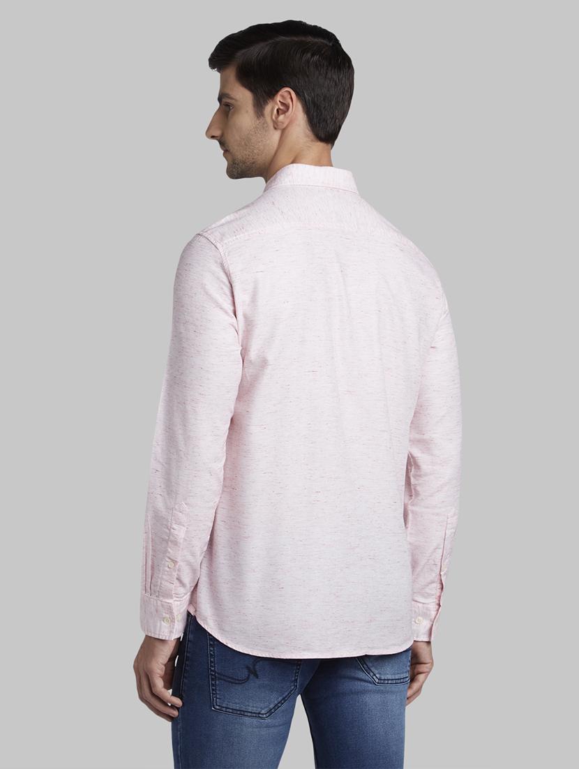 pink self design casual shirt - 17670173 - Zoom Image - 4
