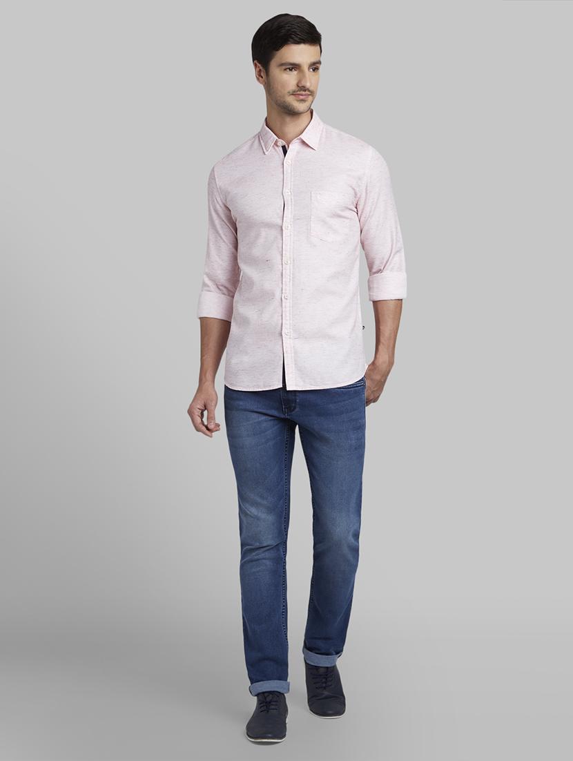 pink self design casual shirt - 17670173 - Zoom Image - 5