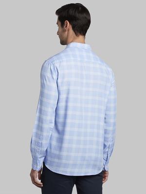 light blue checkered casual shirt - 17670181 - Standard Image - 4