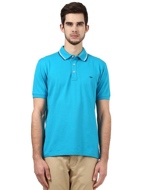 green solid polo t-shirt - 17670207 - Standard Image - 1