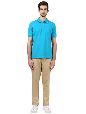 green solid polo t-shirt - 17670207 - Standard Image - 4