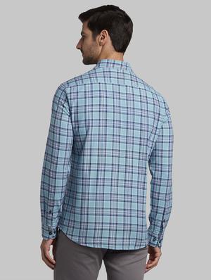 blue checkered casual shirt - 17670208 - Standard Image - 4