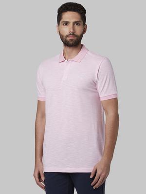 pink solid polo t-shirt - 17670212 - Standard Image - 2