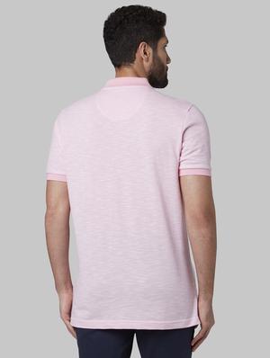 pink solid polo t-shirt - 17670212 - Standard Image - 3