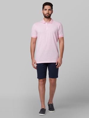 pink solid polo t-shirt - 17670212 - Standard Image - 4