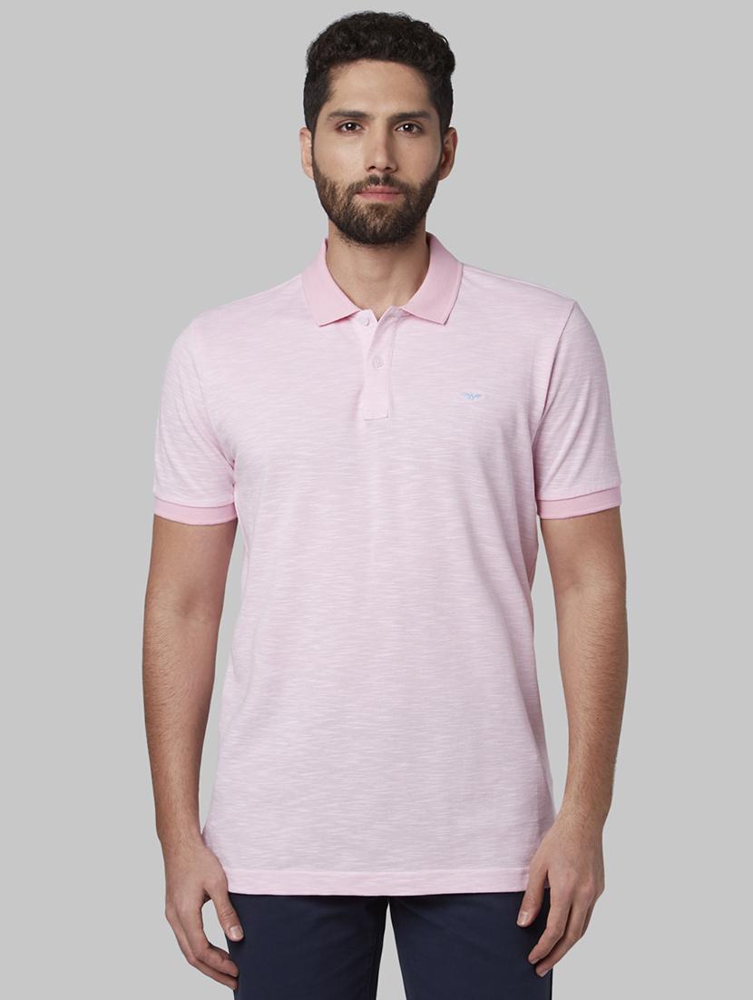 pink solid polo t-shirt - 17670212 - Zoom Image - 1