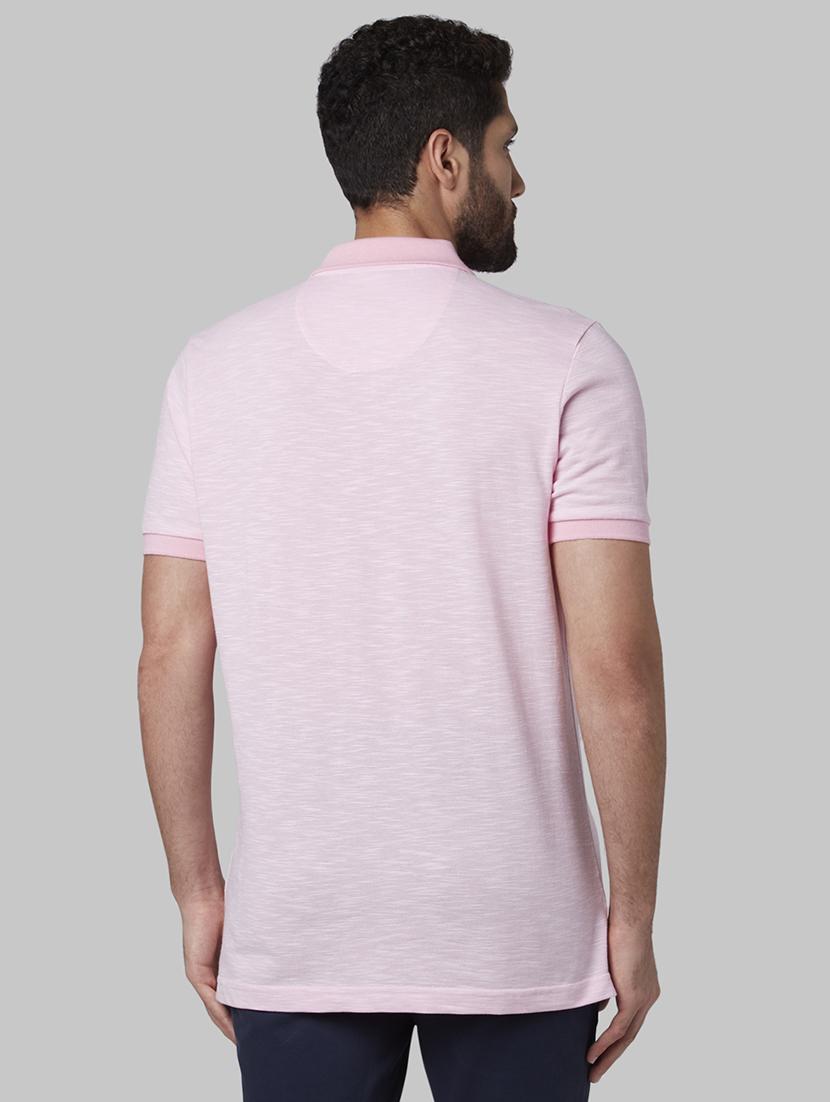 pink solid polo t-shirt - 17670212 - Zoom Image - 3