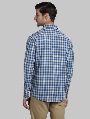 blue checkered casual shirt - 17670221 - Standard Image - 4