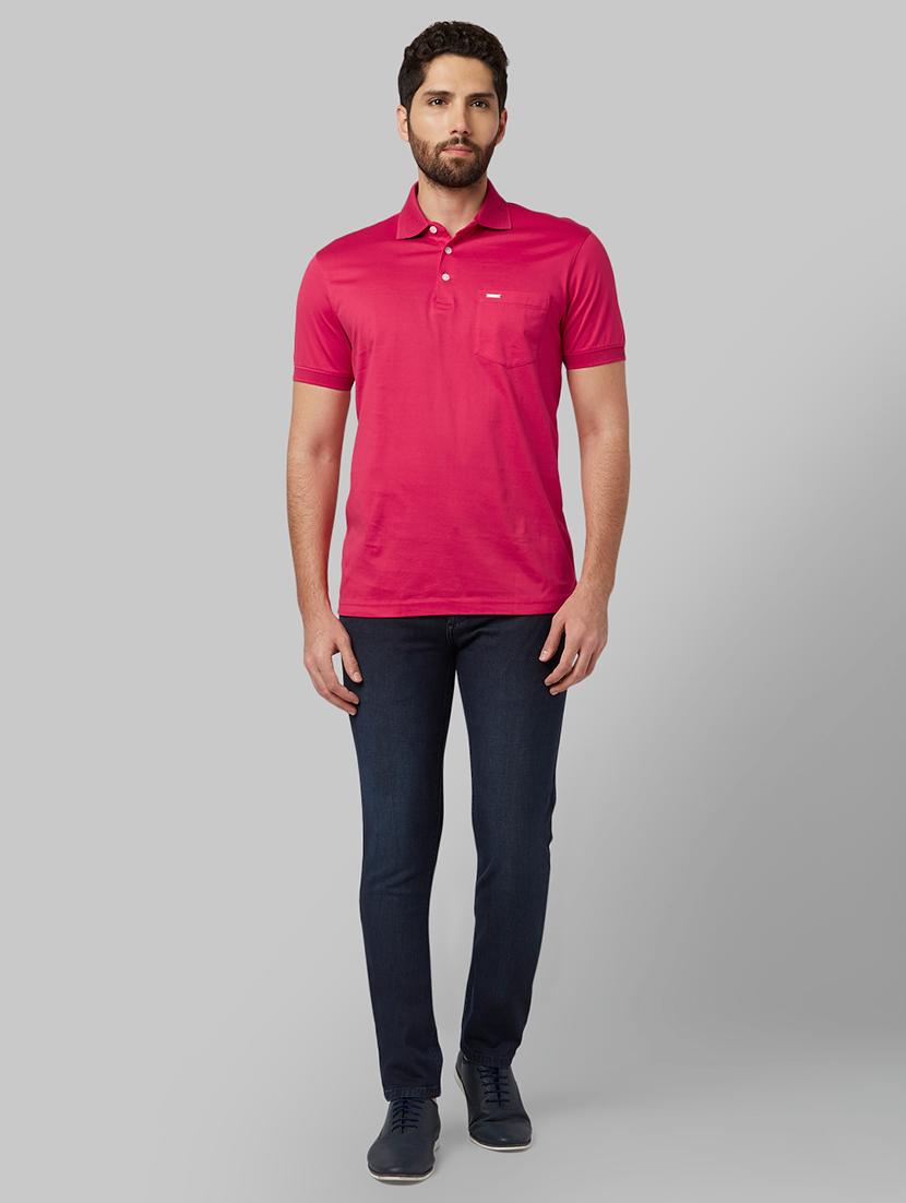 pink solid polo t-shirt - 17670222 - Zoom Image - 4