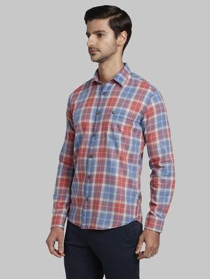 pink checkered casual shirt - 17670226 - Standard Image - 2