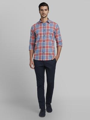 pink checkered casual shirt - 17670226 - Standard Image - 5