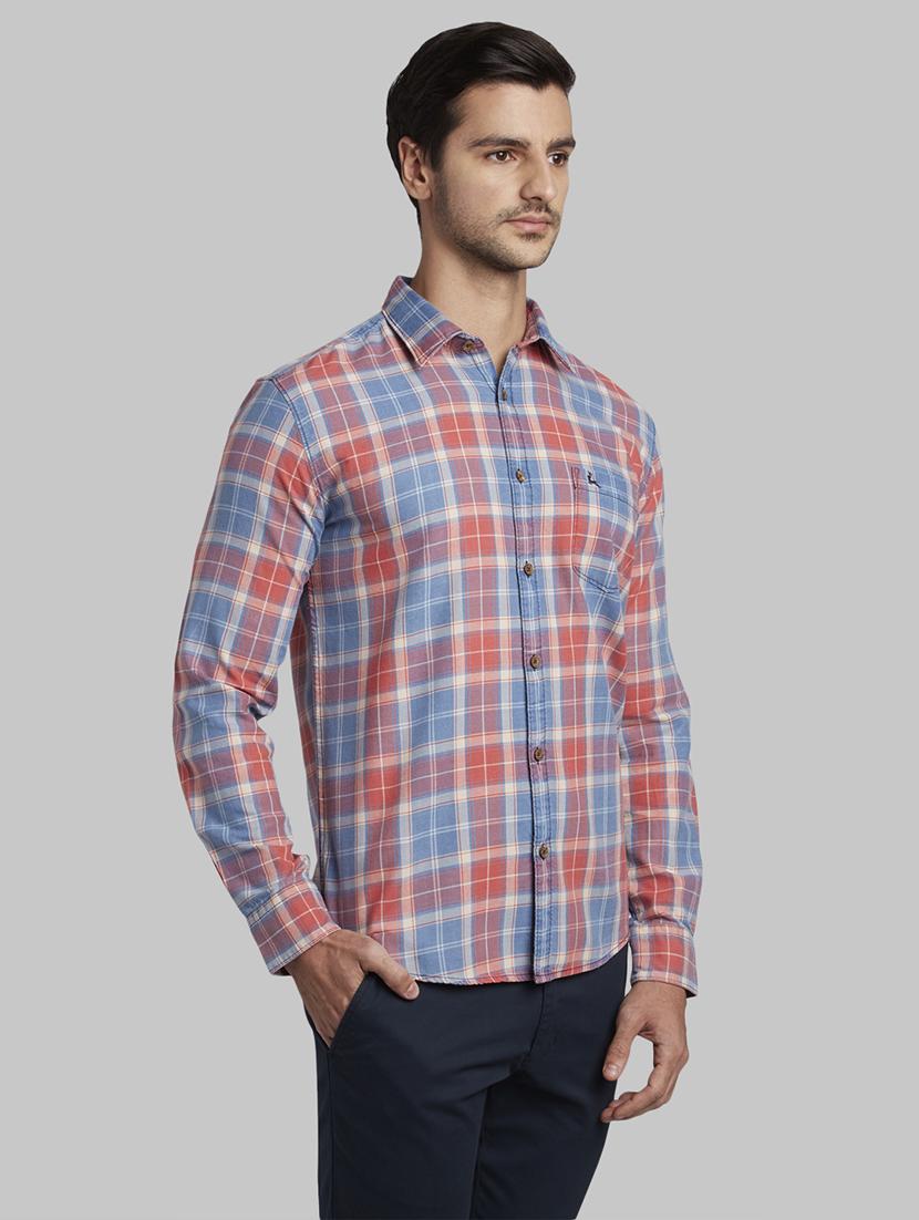 pink checkered casual shirt - 17670226 - Zoom Image - 3