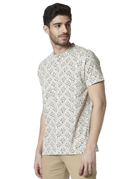 yellow printed t-shirt - 17670234 - Zoom Image - 2