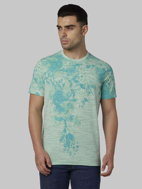 green printed t-shirt - 17670235 - Standard Image - 1