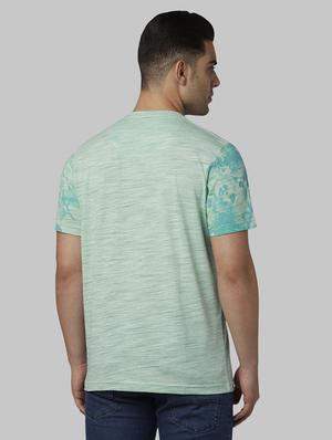 green printed t-shirt - 17670235 - Standard Image - 3