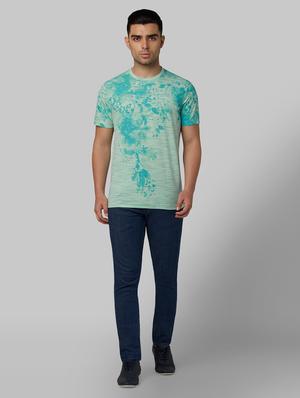 green printed t-shirt - 17670235 - Standard Image - 4