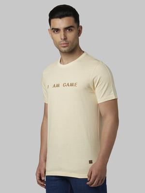 yellow printed t-shirt - 17670237 - Standard Image - 2