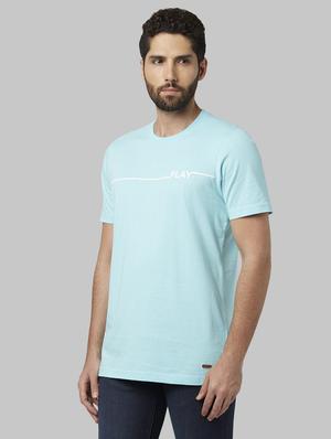 blue printed t-shirt - 17670238 - Standard Image - 2