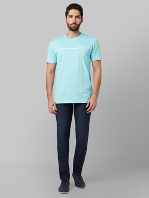 blue printed t-shirt - 17670238 - Standard Image - 4