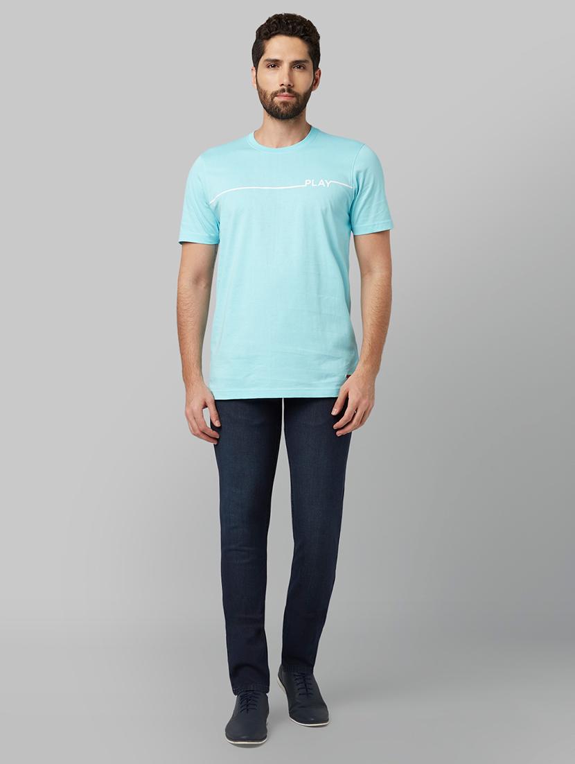 blue printed t-shirt - 17670238 - Zoom Image - 4