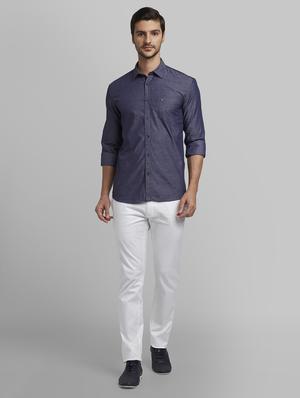 blue printed casual shirt - 17670268 - Standard Image - 5