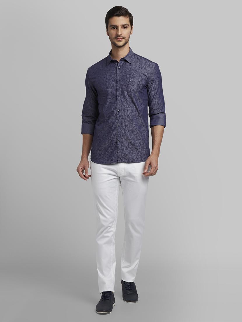 blue printed casual shirt - 17670268 - Zoom Image - 5