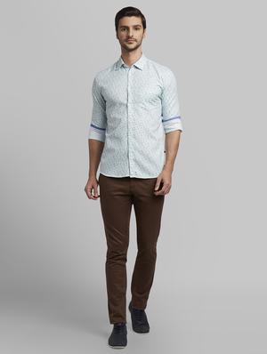 blue printed casual shirt - 17670288 - Standard Image - 5