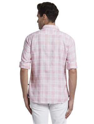 pink checkered casual shirt - 17670290 - Standard Image - 4