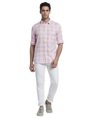pink checkered casual shirt - 17670290 - Standard Image - 5