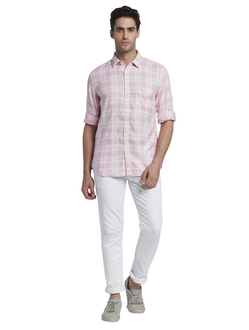 pink checkered casual shirt - 17670290 - Zoom Image - 5