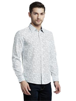 white printed casual shirt - 17670292 - Standard Image - 2