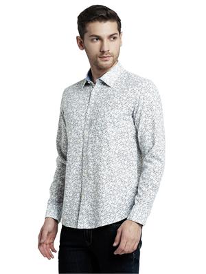 white printed casual shirt - 17670292 - Standard Image - 3