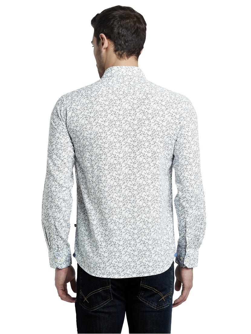 white printed casual shirt - 17670292 - Zoom Image - 4