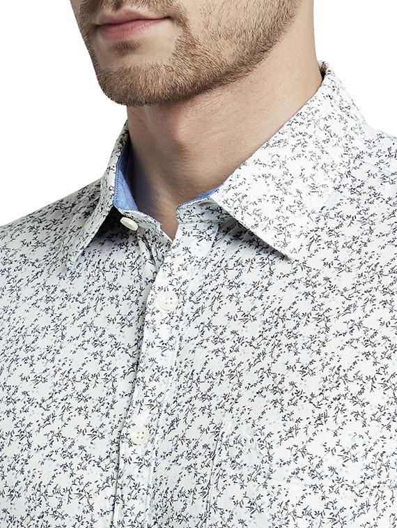 white printed casual shirt - 17670292 - Zoom Image - 6
